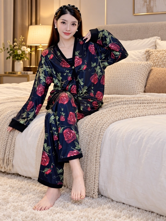 Pijama ayollar uchun, 4 talik komplekt, uy va uyqu uchun pijama