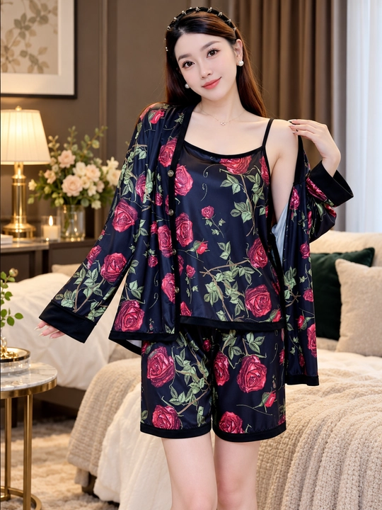 Pijama ayollar uchun, 4 talik komplekt, uy va uyqu uchun pijama