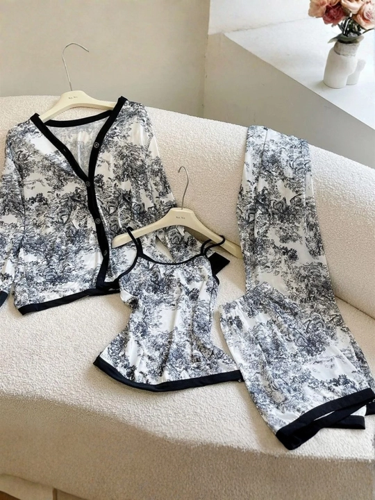 Pijama ayollar uchun, 4 talik komplekt, uy va uyqu uchun pijama