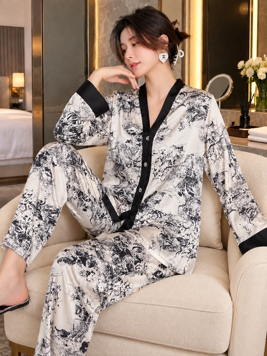 Pijama ayollar uchun, 4 talik komplekt, uy va uyqu uchun pijama