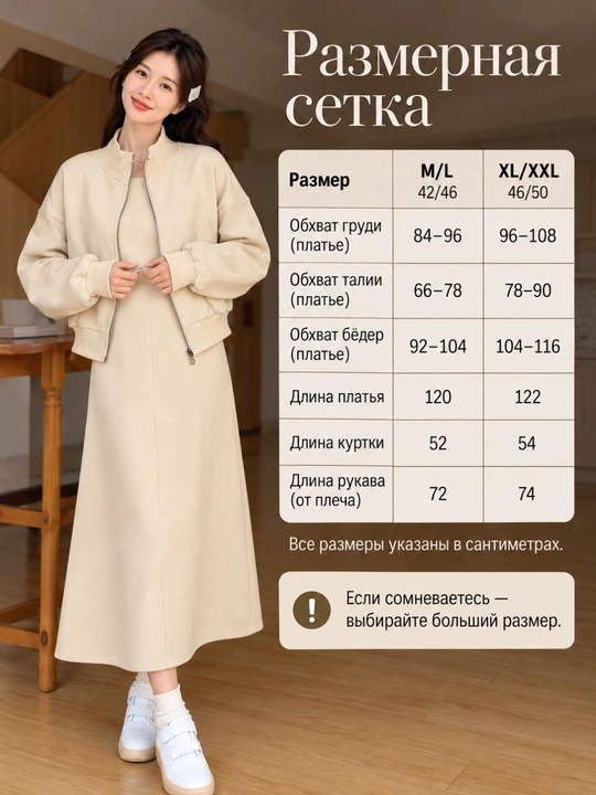 Ayollar ikki qismli kostyumi, kofta va uzun maksi yubka