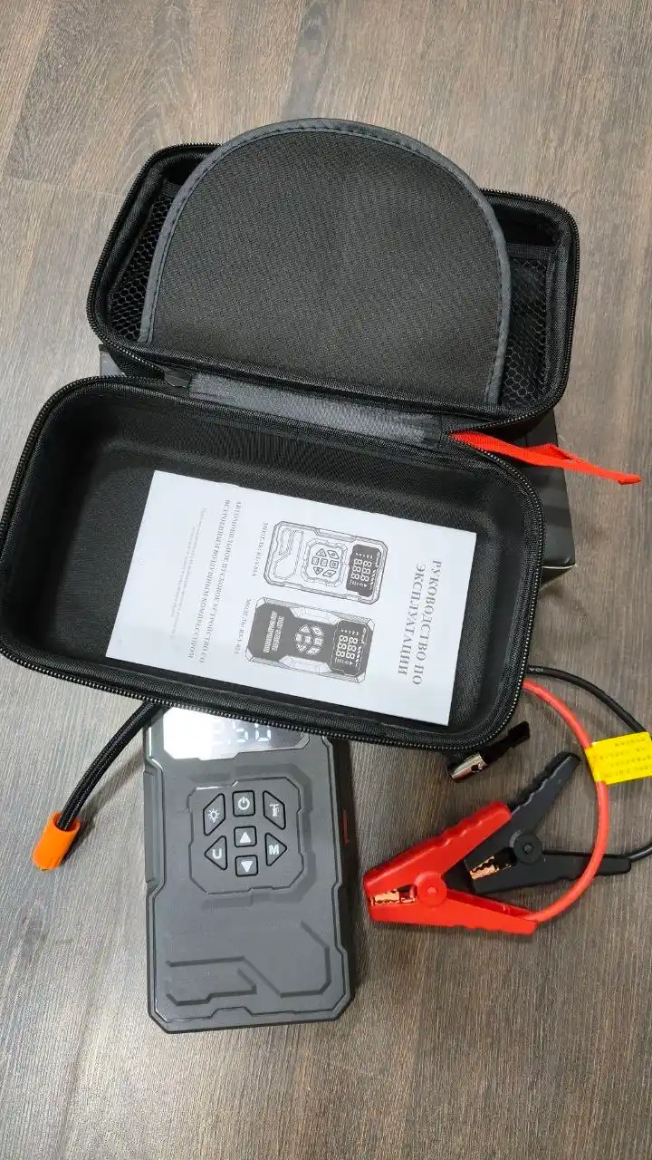 Ishga tushirish moslamasi, tutatgich, Powerbank Starter, kompressor, quvvatlagich, chiroq