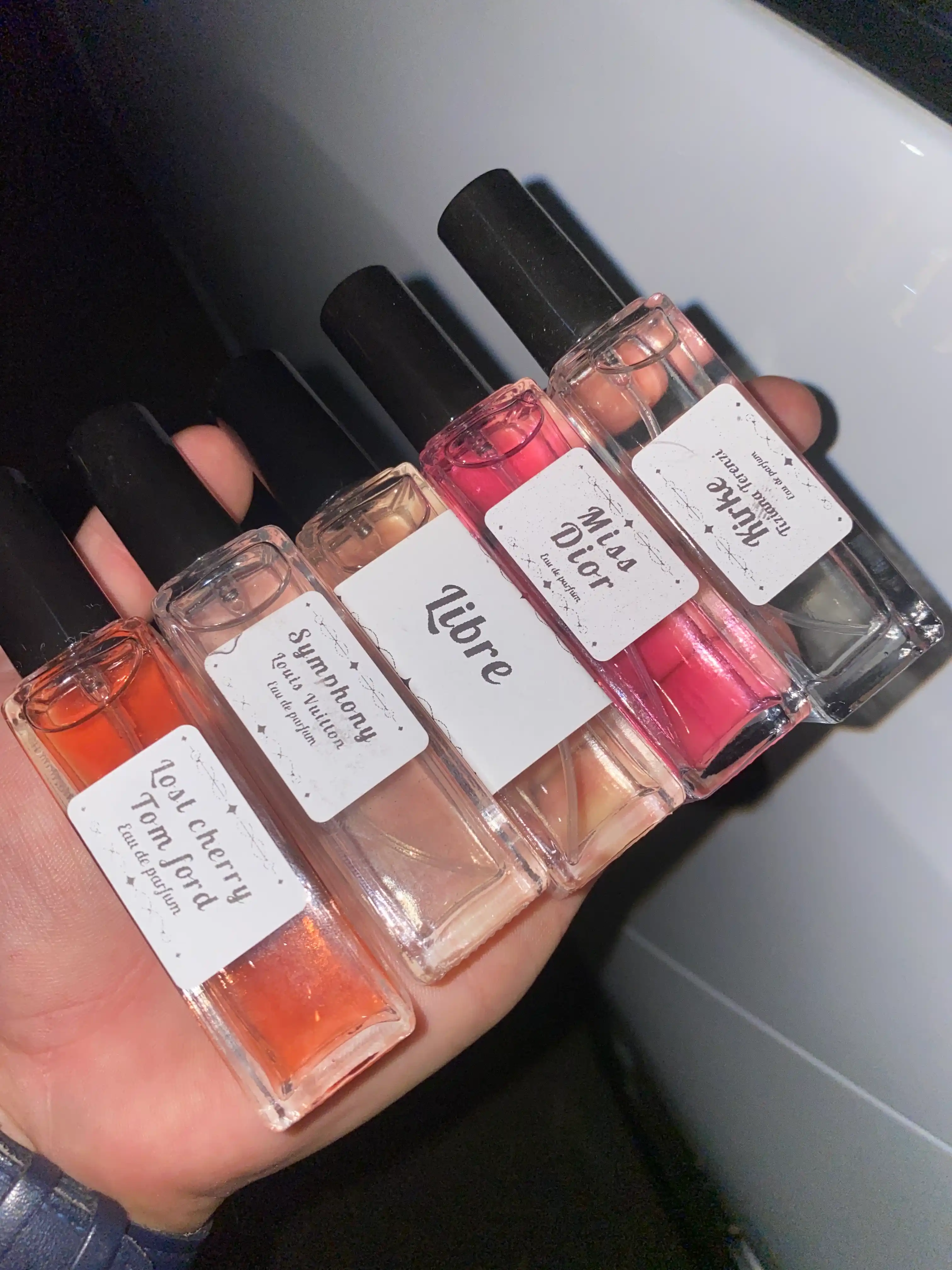 Набор женских духов: Lost Cherry, Libre, Miss Dior, Symphony, Kirke — 5 в 1