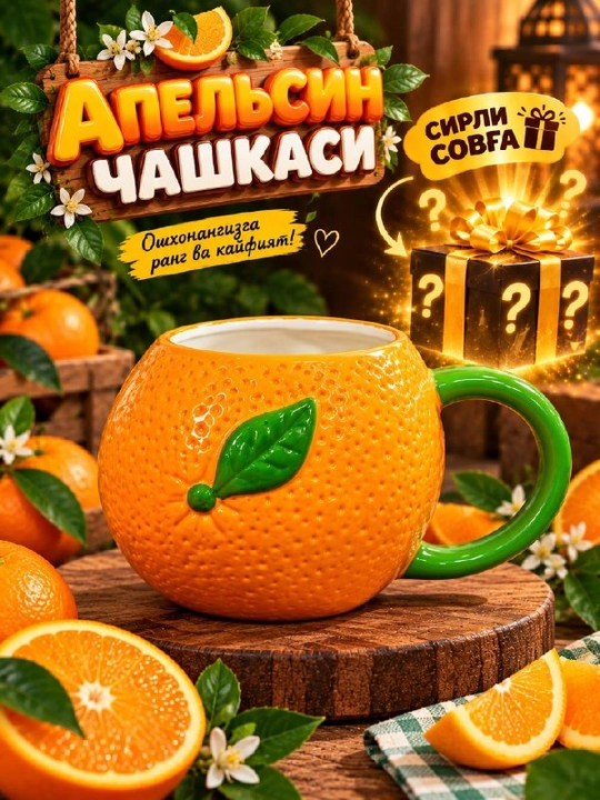 Набор загадочных кружек в форме фруктов и овощей - 