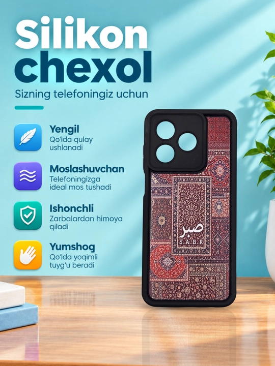 Realme Note 50, Realme C51, Realmi C 53 uchun g‘ilof