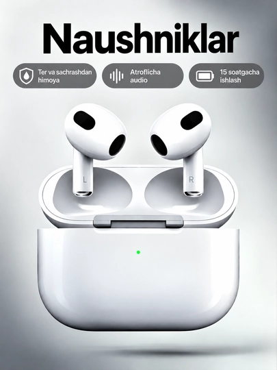 Беспроводные наушники APods 3, для iPhone и Android