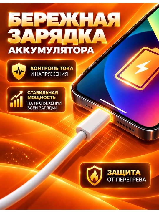 Зарядное устройство для iPhone, быстрая зарядка 20 Вт, с кабелем Type-C-Type-C/Lightning