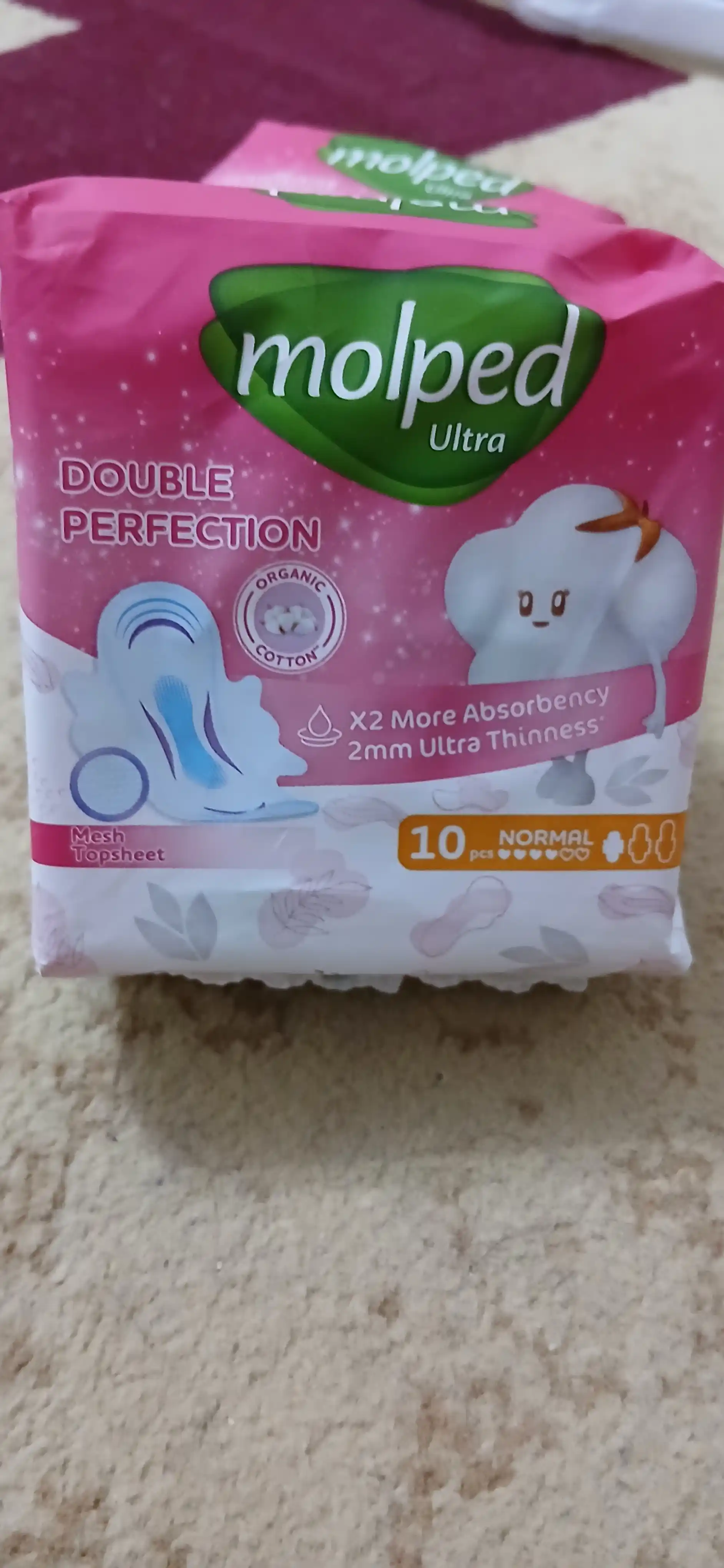 Gigienik prokladkalar Molped Ultra Normal, 4 tomchi 10 dona
