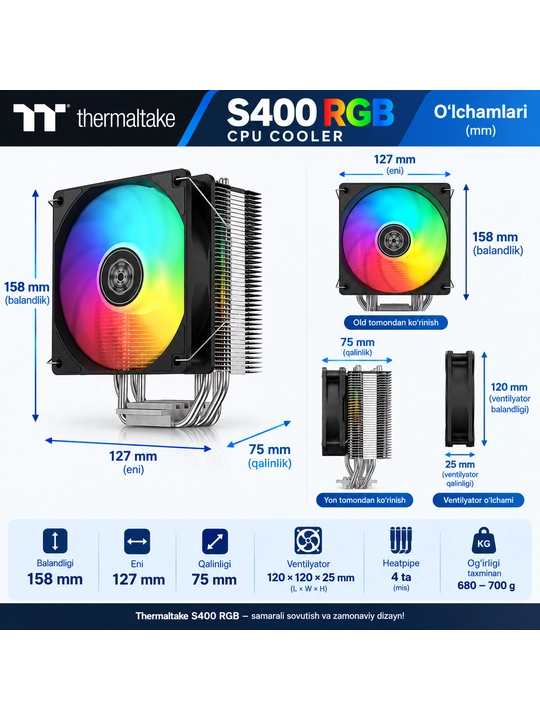 Кулер для процессора SilverStone S400