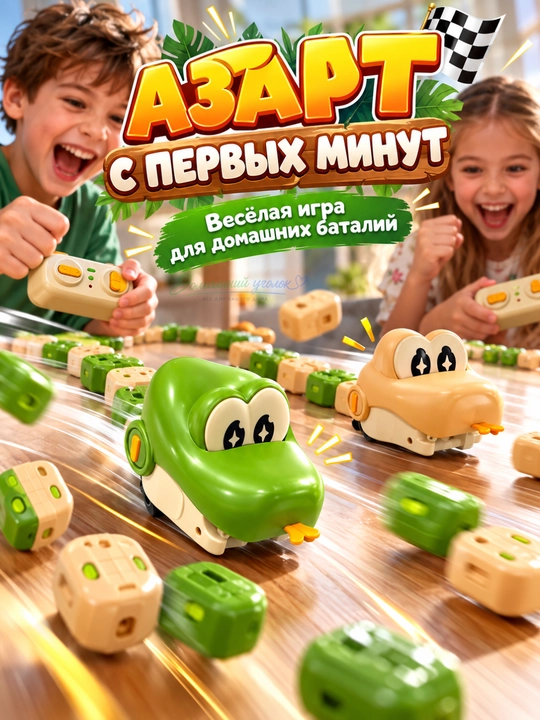 Радиоуправляемая магнитная змейка Greedy Snake на пульте, интерактивная игрушка для детей