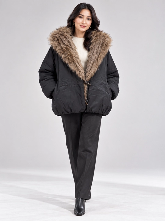 Ayollar va qizlar uchun qishki kurtka - issiq, L, M, XL, XXL - 
