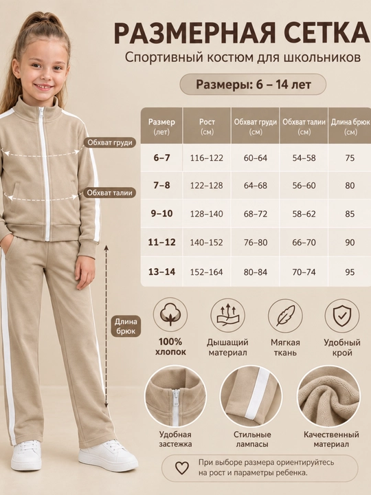 Спортивный костюм для девочек