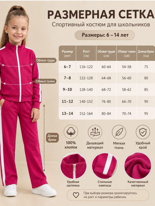 Спортивный костюм для девочек