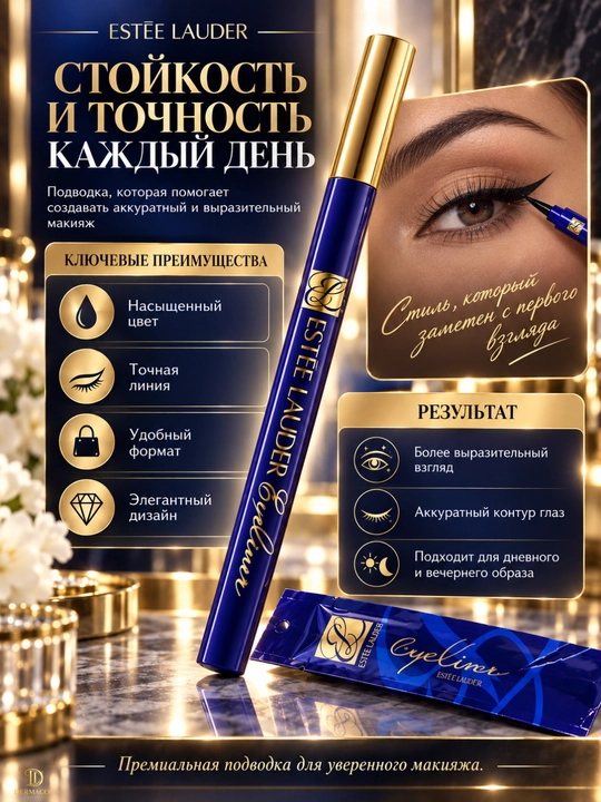 Estée Lauder Eyeliner — жидкая подводка для глаз для чётких и аккуратных линий