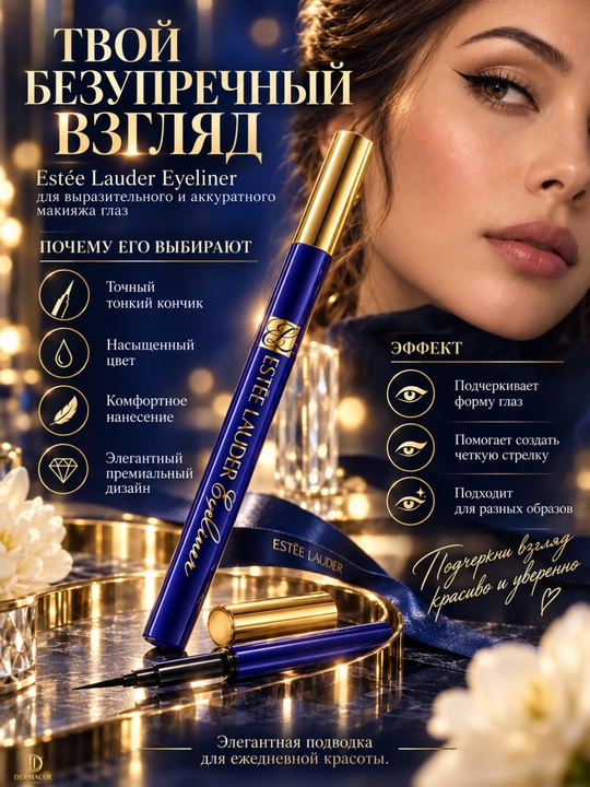 Estée Lauder Eyeliner — жидкая подводка для глаз для чётких и аккуратных линий