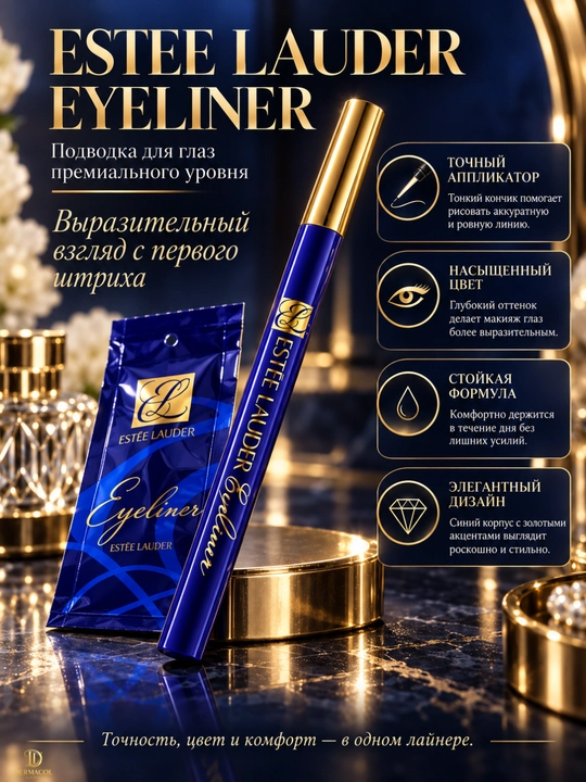 Estée Lauder Eyeliner — жидкая подводка для глаз для чётких и аккуратных линий - 