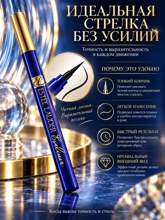 Estée Lauder Eyeliner — жидкая подводка для глаз для чётких и аккуратных линий