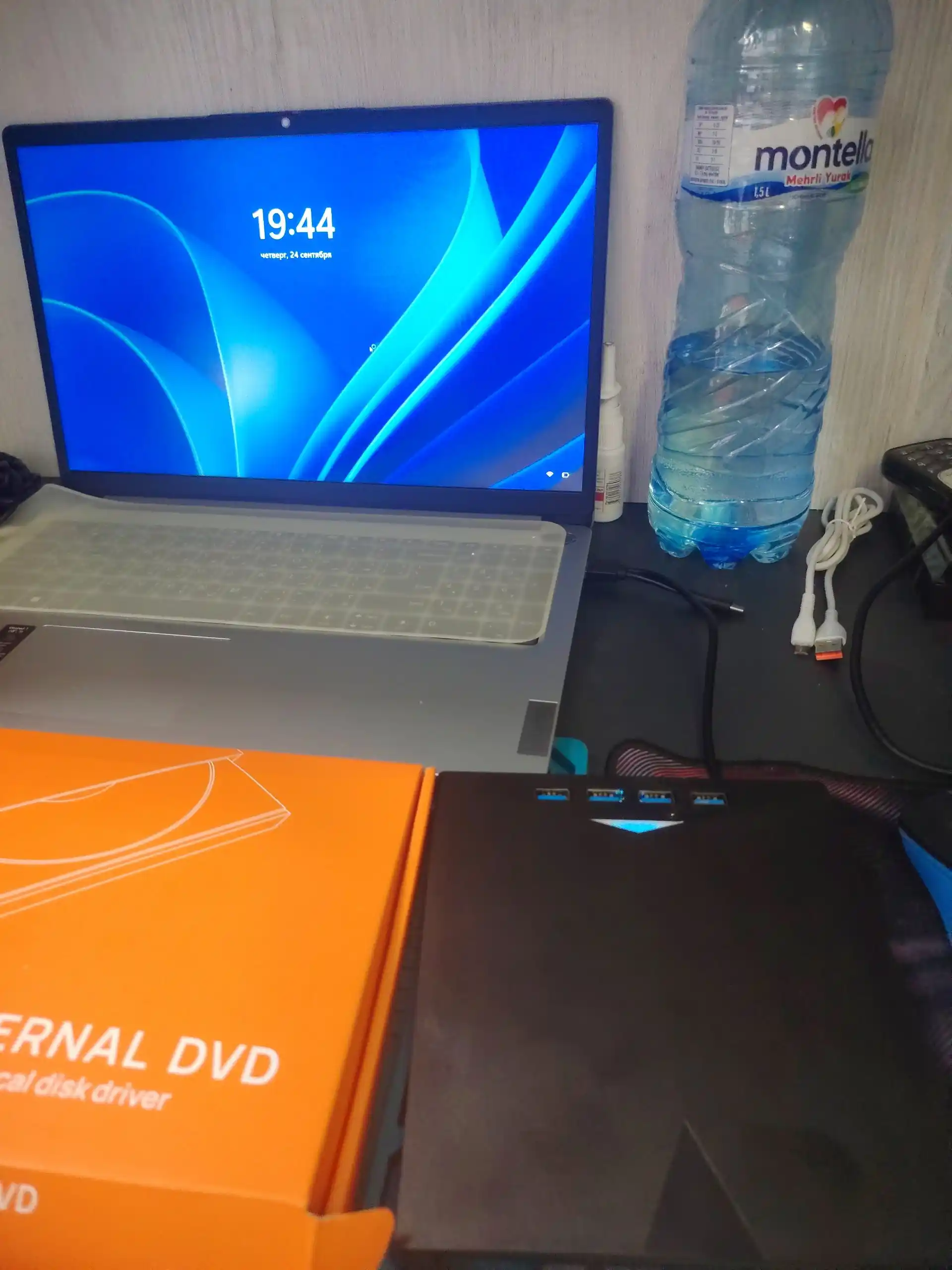 Tashqi CD/DVD disk yurituvchi USB  Hud Type-C, o‘qish va yozish