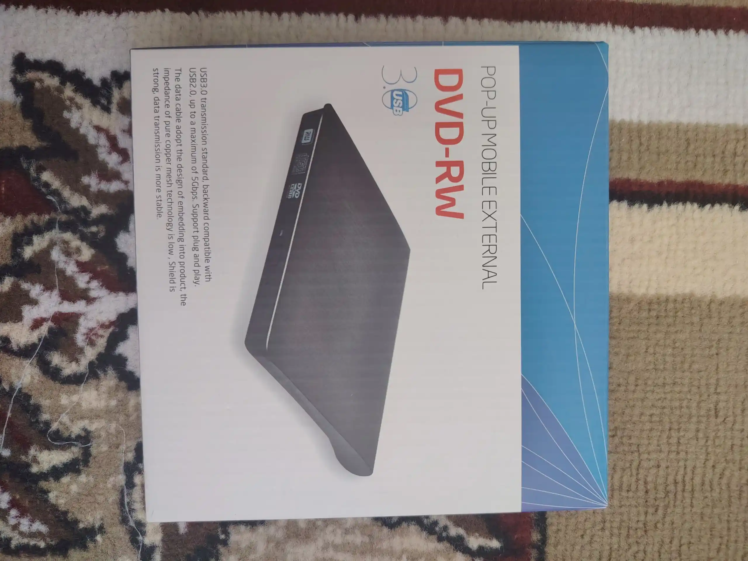 Tashqi CD/DVD disk yurituvchi USB  Hud Type-C, o‘qish va yozish