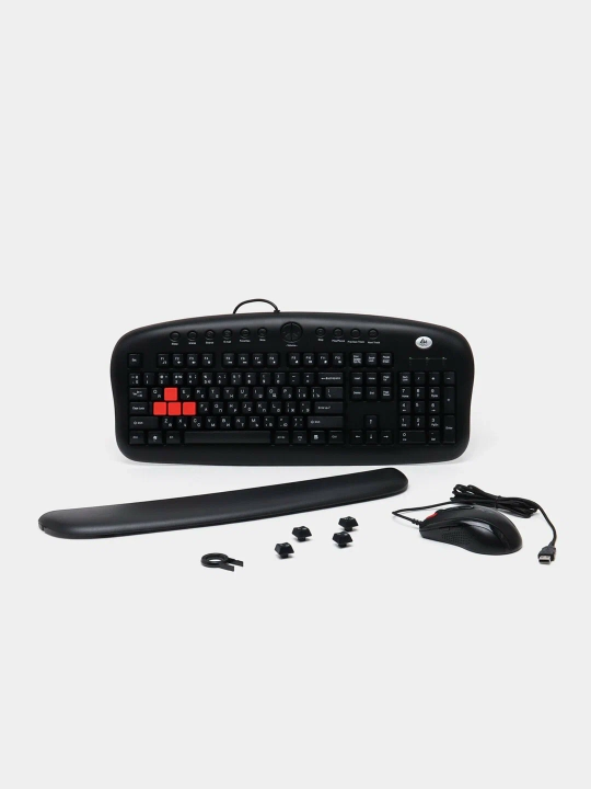 Geymer klaviatura va sichqoncha A4TECH X7 KX-2810BK, simli USB to‘plam