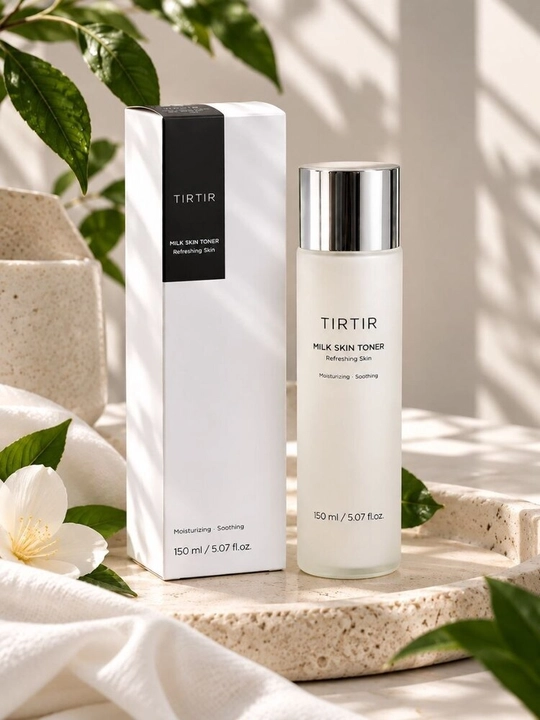 TIRTIR Milk Skin Toner 150 ml — niatsinamidli namlovchi toner, teri yorqinligi uchun - 