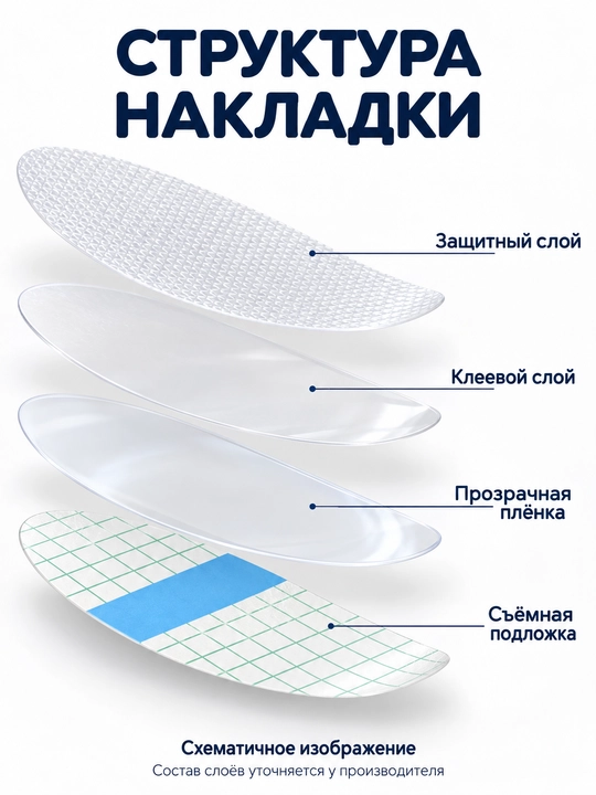 Накладки на уши для защиты от воды, самоклеящиеся, 5 × 7 см, 10–40 шт