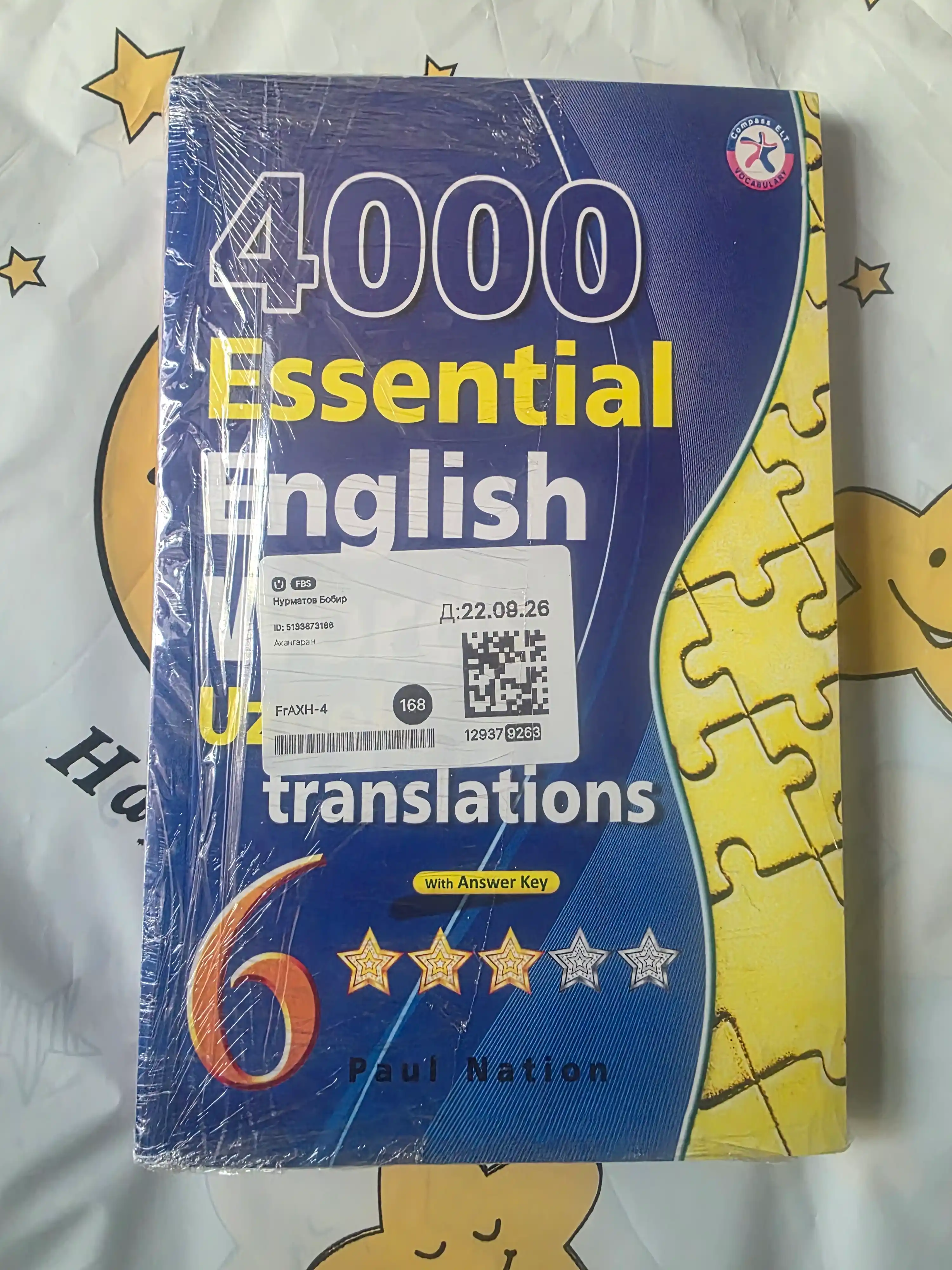 4000 Essential english words 1, 2, 3, 4, 5, 6 Uzbek translations
