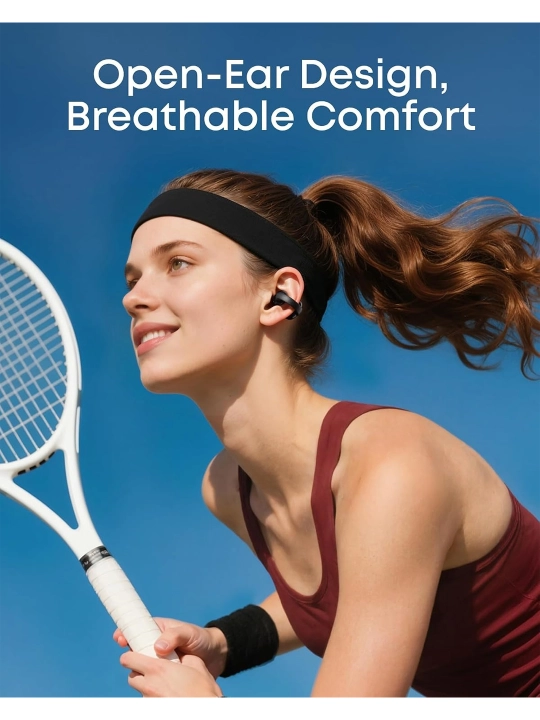 Soundcore C50i by Anker simsiz quloqchinlari, Open-Ear, Bluetooth, IP55, qora
