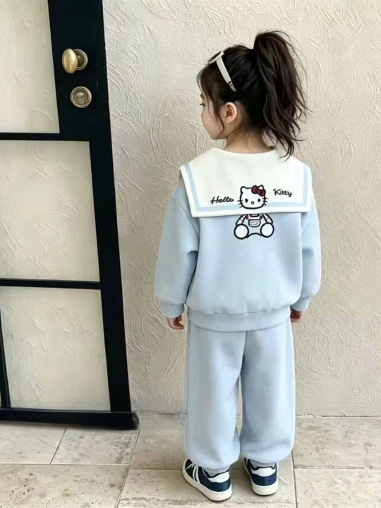 Спортивный костюм Hello Kitty для девочек — кофта на молнии и брюки, 2–6 лет