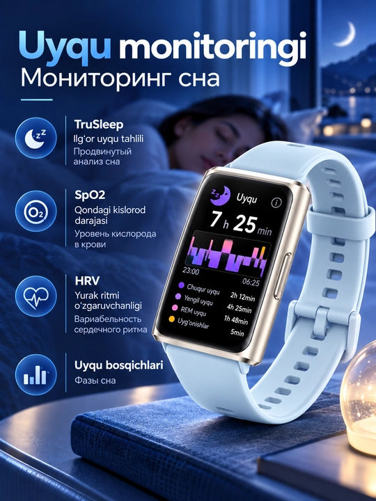Фитнес-браслет HUAWEI Band 11 Pro, AMOLED 1.62", GPS/GNSS, 5 ATM, до 14 дней