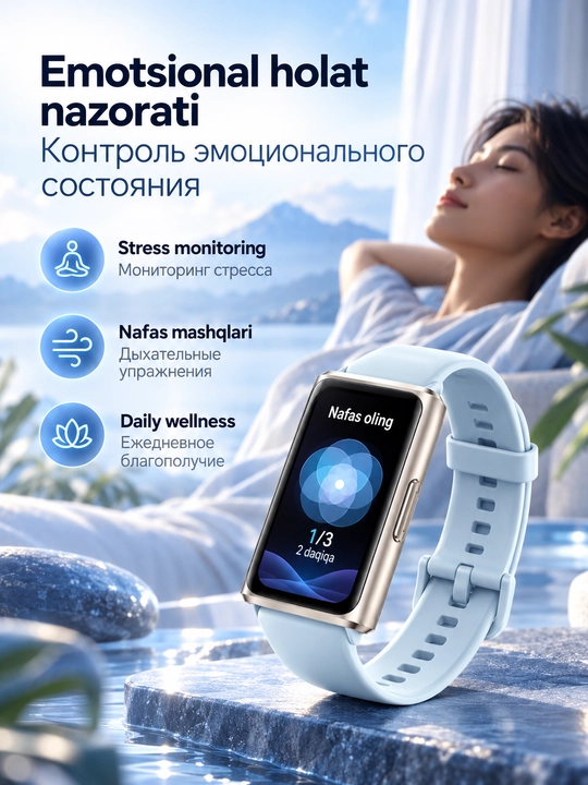 Фитнес-браслет HUAWEI Band 11 Pro, AMOLED 1.62", GPS/GNSS, 5 ATM, до 14 дней