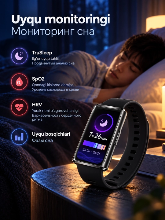 HUAWEI Band 11 Pro fitnes-bilaguzuk, AMOLED 1.62", GPS/GNSS, 5 ATM, 14 kungacha