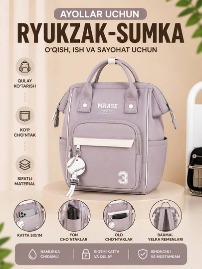 Ona-bola uchun ryukzak-sumka - 