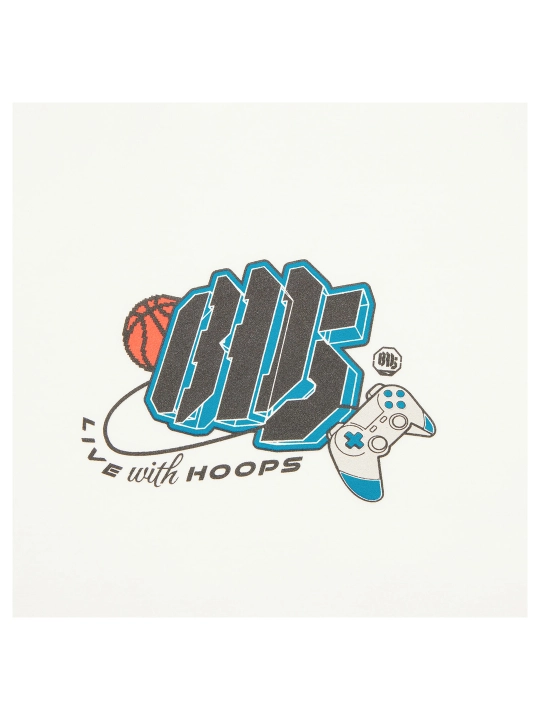 Футболка мужская Li-Ning BAD FIVE оверсайз с принтом баскетбол AHSW357