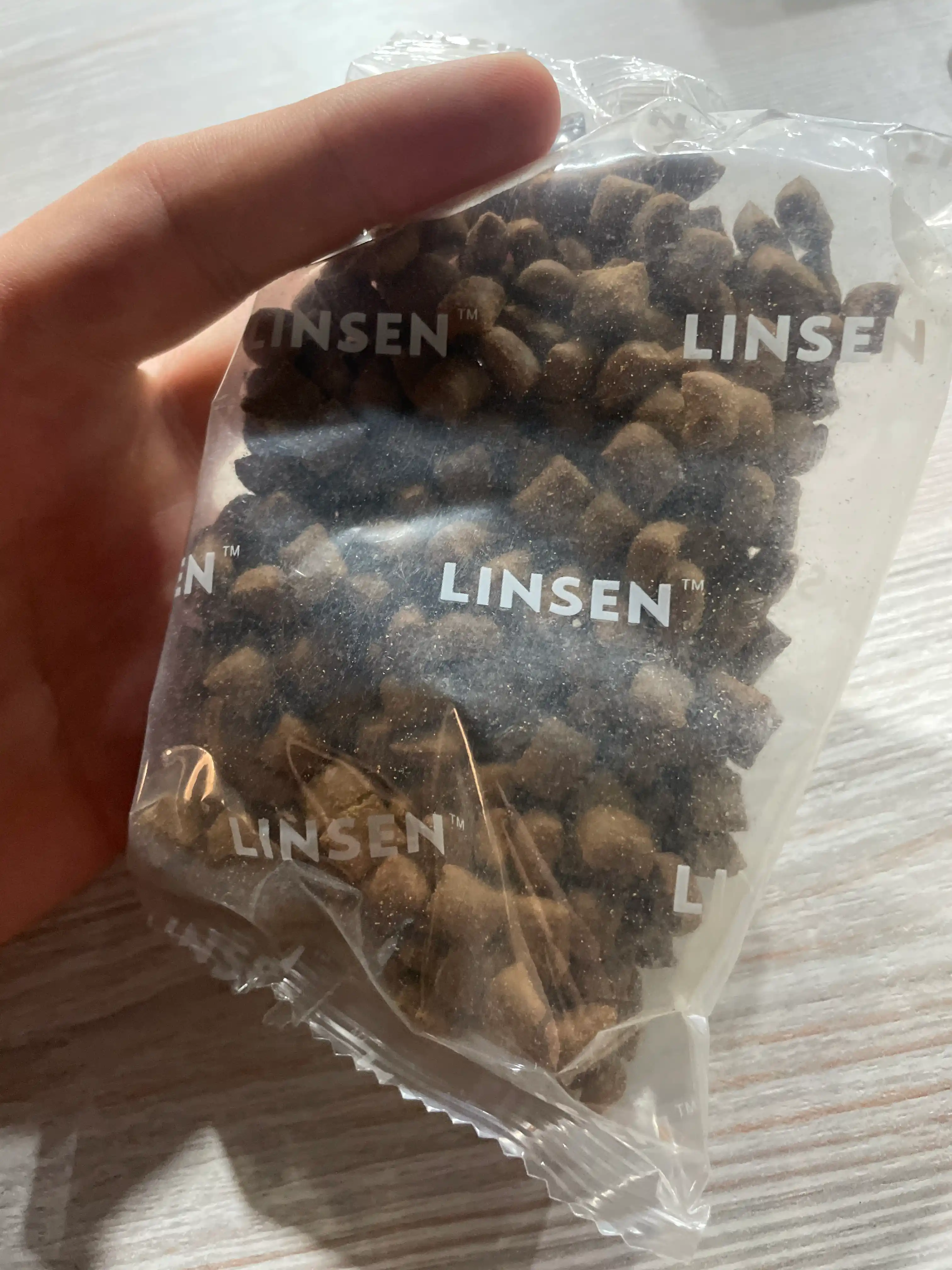 Linsen mushuklar uchun quruq ozuqa, letsitin va taurin qo‘shilgan qarsildoq yegulik, 75 g