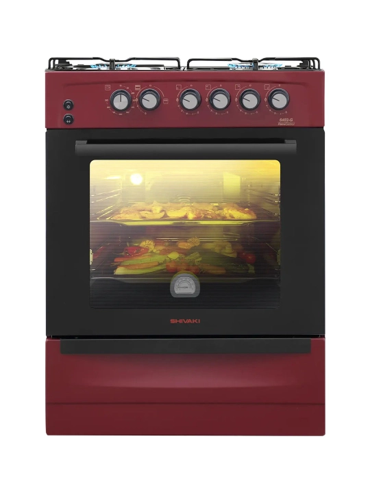 Плита Shivaki 6402-G, 4 конфорки, 65 л