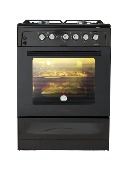 Плита Shivaki 6402-G, 4 конфорки, 65 л
