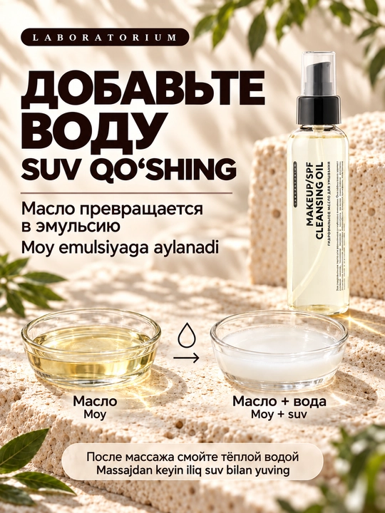 Makiyajni tozalash uchun gidrofil moy Laboratorium, 125 ml