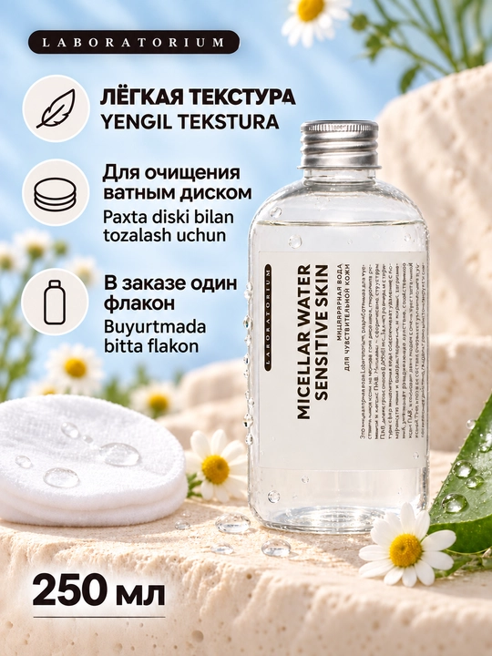 Мицеллярная вода или молочко для снятия макияжа Laboratorium