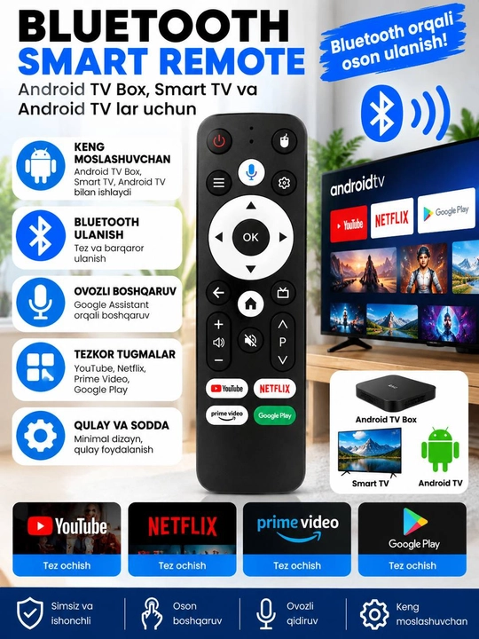 Пульты Android TV — универсальный пульт для Smart TV / TV Box - 