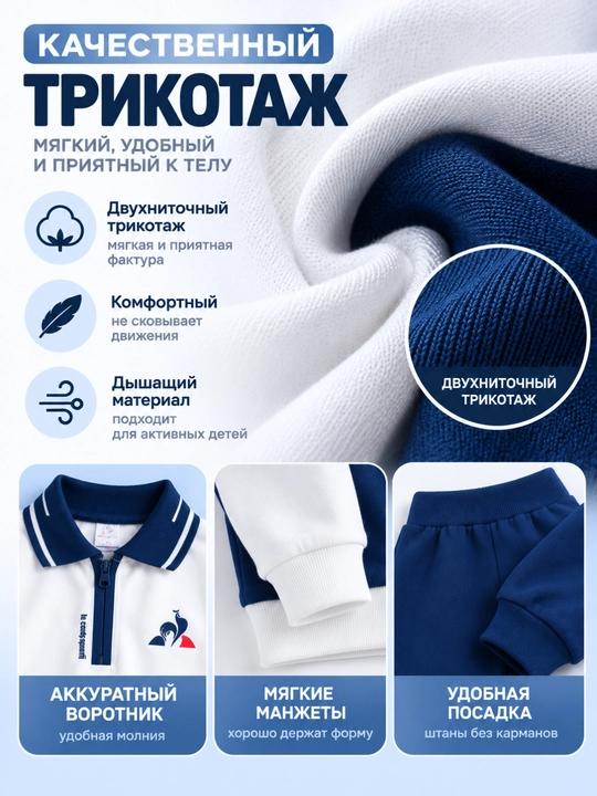 O‘g‘il bolalar uchun sport kostyumi 2 tasi 1 da, yoqali kofta va shim