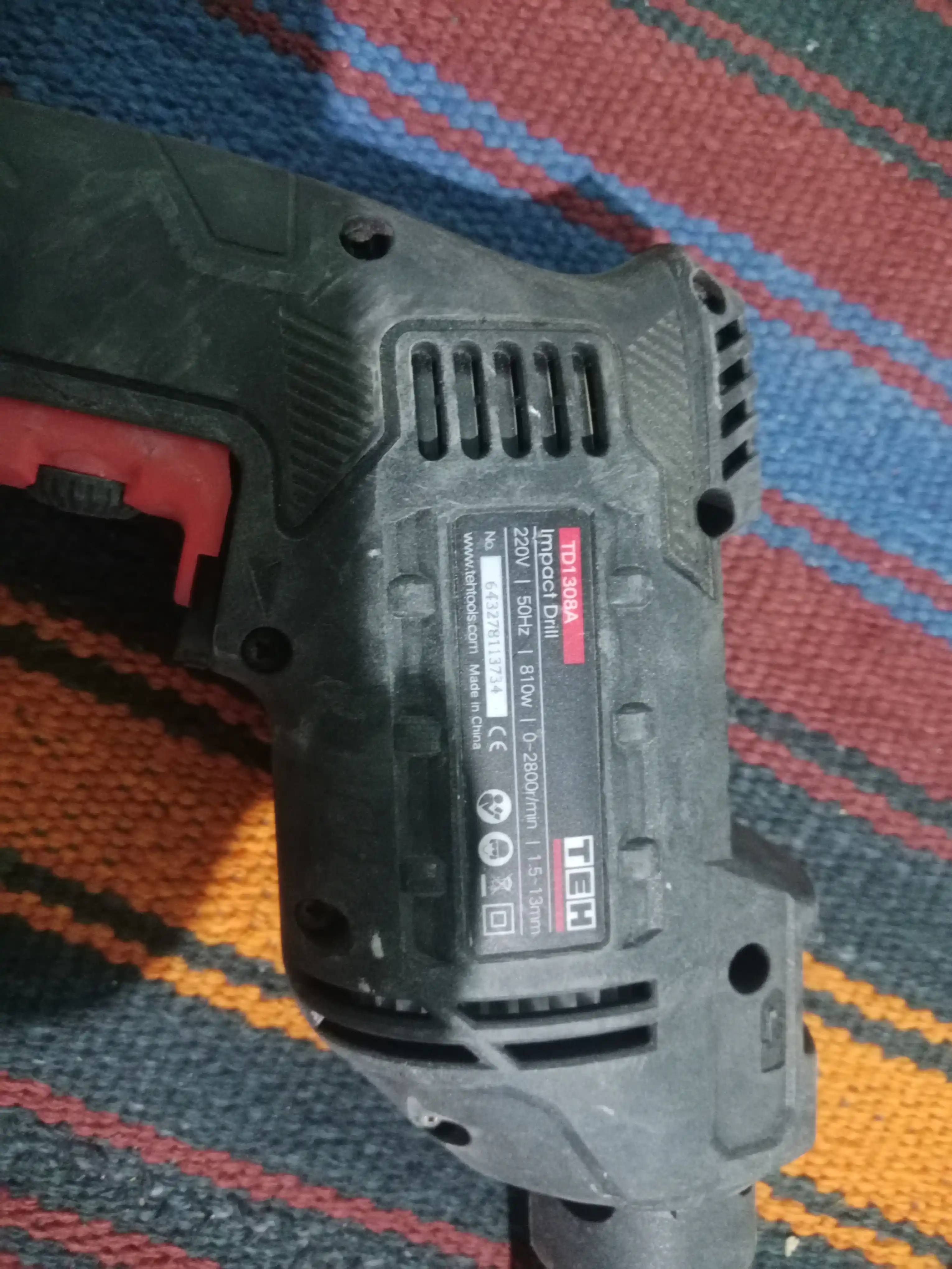 Zarbli drel TEH TD1308A, 810 Vt, 2800 ob/min, 41600 ud/min