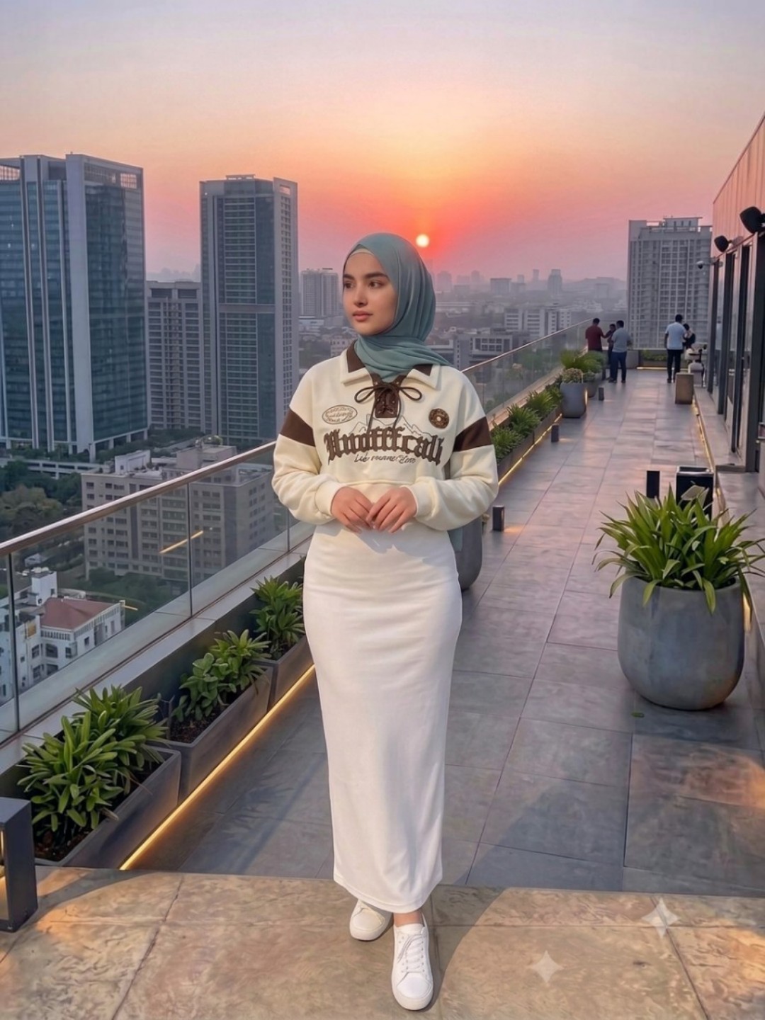Sweatshirt, ayollar uchun kalta krop, yoqali