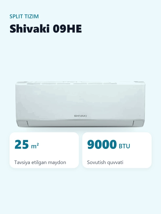 Кондиционер SHIVAKI BREEZE 09HE
