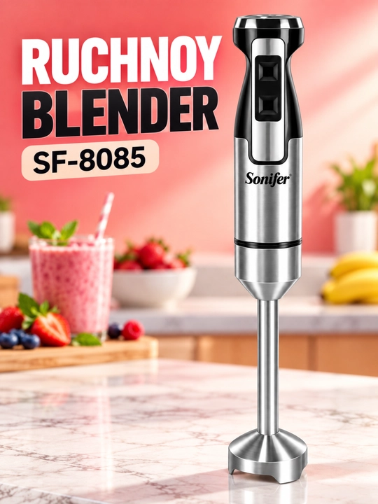 Blender Sonifer SF-8085 qo‘l uchun, 500 W, 2 tezlik, zanglamaydigan po‘lat - 
