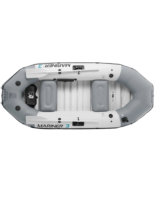 Intex 68373 «Mariner 3» puflanadigan qayig’i 297x127x46sm, alyuminiy eshlkaklari, nasos