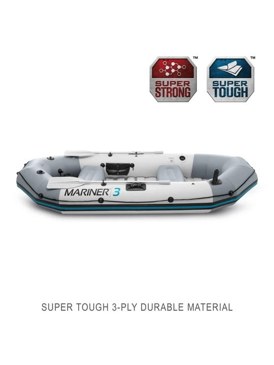 Intex 68373 «Mariner 3» puflanadigan qayig’i 297x127x46sm, alyuminiy eshlkaklari, nasos