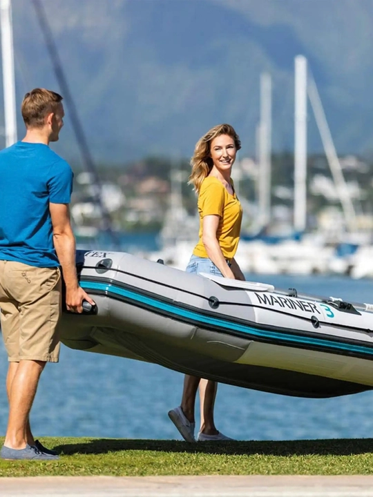 Intex 68373 «Mariner 3» puflanadigan qayig’i 297x127x46sm, alyuminiy eshlkaklari, nasos