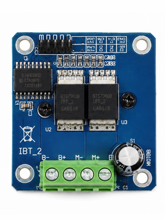BTS7960 IBT-2 motor drayveri, 43A, 5.5–27 V, DC motorlar uchun H-ko‘prik