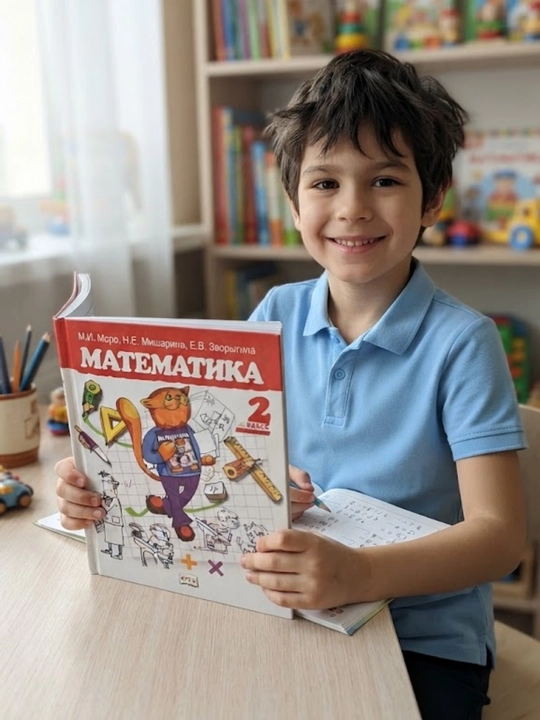Учебное пособие для детей, азбука, математика и прописи